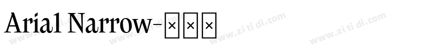Aria1 Narrow字体转换